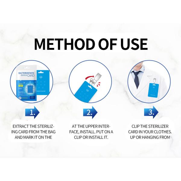 9×6CM 240mg Chlorine Dioxide Disinfection Cards