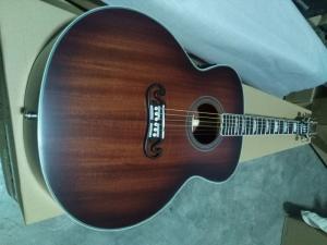 Wholesale 43 Jumbo satin finishing acoustic guitar hand made mahogany wood color acoustic guitar from china suppliers