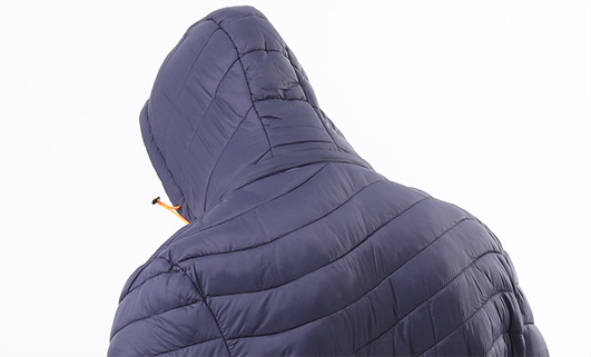 New men's autumn winter down jacket lightweight casual warm long sleeve cotton waterproof windproof coat with a detachable hood