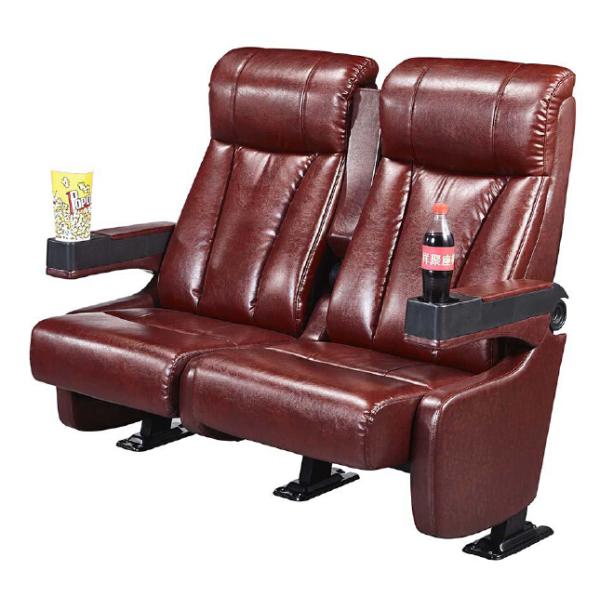 2.3mm Thick Rocker Back Fixed Cinema Style Seating With Ergonomic Backrest Design