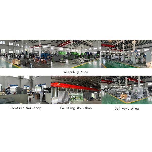 Automatic PP/PE Plastic Recycling Granulator with Water Ring Cutting