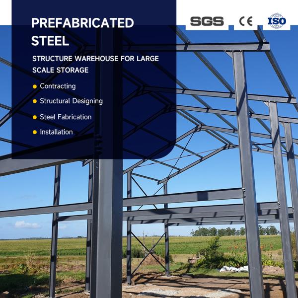 Fast Install Durable Prefabricated Steel Structure Warehouse Building for Warehouse Efficiency