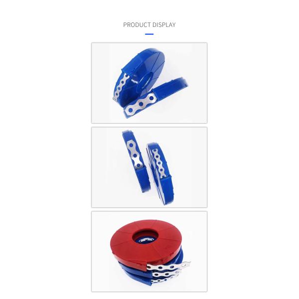 Wire Mounting Solution 100% QC Passed White Metal Rounded Perforated Banding Strip for Wire Bundling