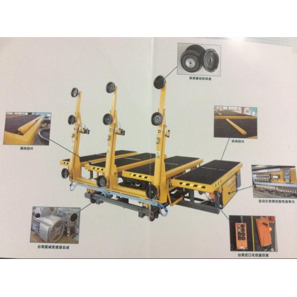 Manual Three Arms Functional Glass Cutting Table Easy Operation 7kw Total Power
