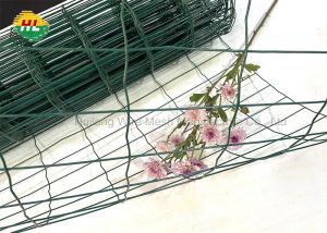 China RAL6005 Welded Wire Mesh Rolls Green PVC Coated Holland Wire Fence on sale