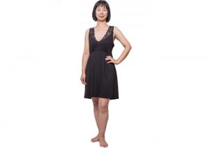 China Soft Viscose Womens Summer Nightwear Sexy Ladies Sleeveless Nightgown on sale