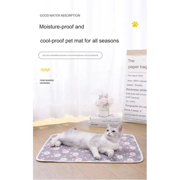 Summer Pet Cooling Mats Ice Silk Cool Pet Pad Customized Color
