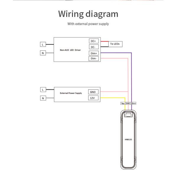 HNB135 Wireless Fixture Converter Bluetooth Mesh Signal Converter 0-10v