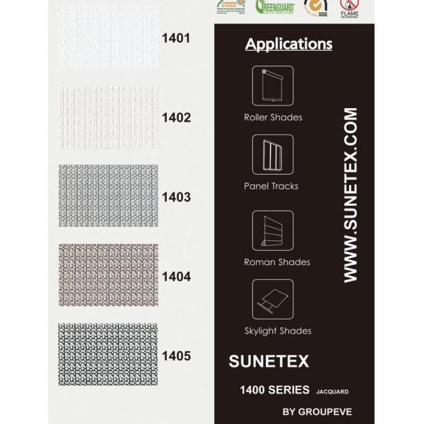 Openness 4% Jacquard Polyester Sunscreen Fabric Anti UV 96%