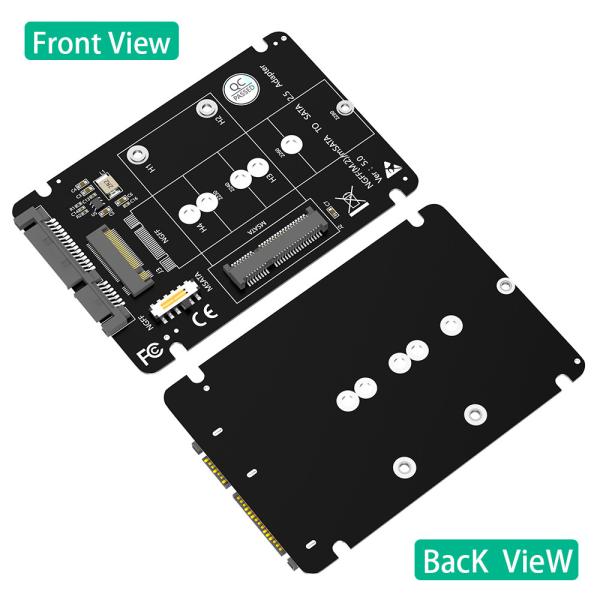 2 In 1 Combine M.2 NGFF Key B & MSATA SSD To SATA3 Adapter LED Indicates Power Status