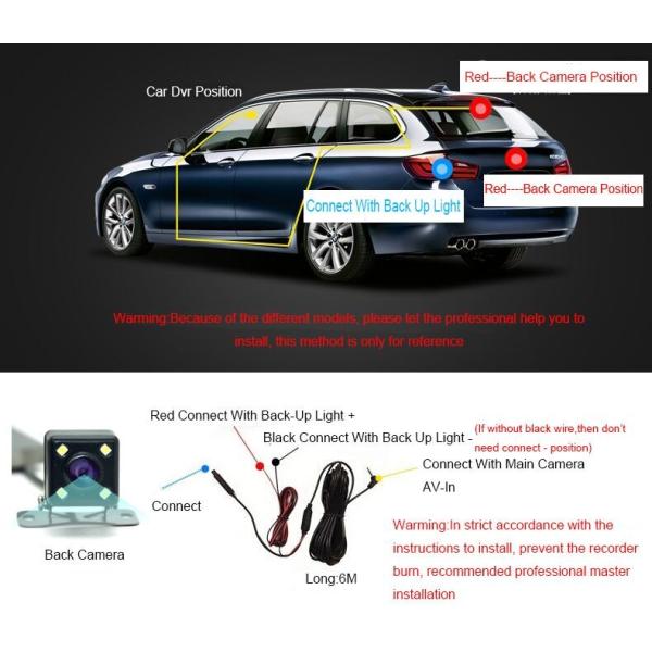 Car Ultra HD 4G Blackbox DVR Dash Cam Video 12 Inch WIFI GPS Track Sony IMX335