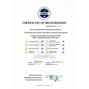 Guangdong Chuangwei Electronic Equipment Manufactory Certifications