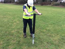 Iso Galvanised Bright 68mm Ground Screw Anchors For Fence Posts