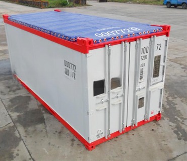 10ft DNV 2.7-1 Offshore Open Top Container with Tarpaulin Cover Conforms to Offshore Oil and Gas Platform Requirements