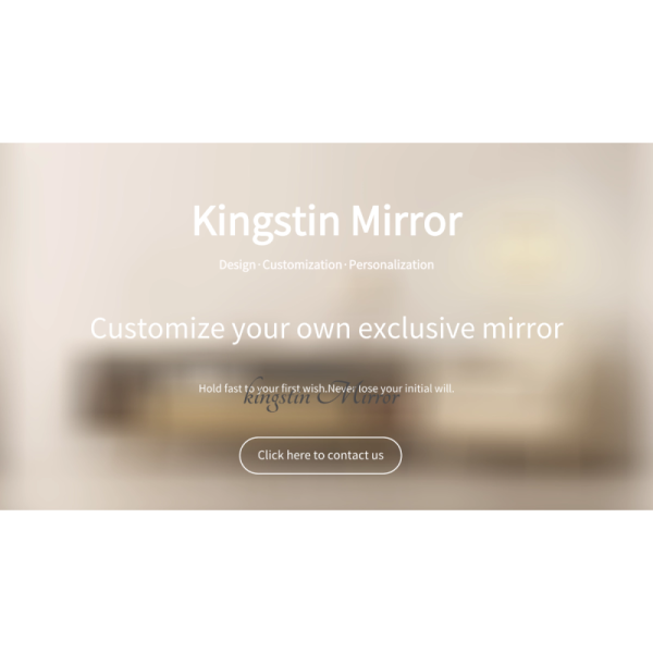 Kingstin Modern Floor-Standing Hair Salon Mirror Station Gold Stainless Steel Frame LED Barber Mirror Styling Unit