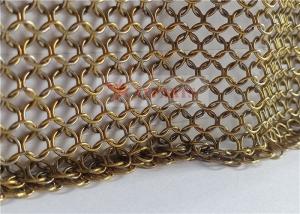 Wholesale Gold Color Chainmail Mesh Curtain Stainless Steel For Interior Design from china suppliers