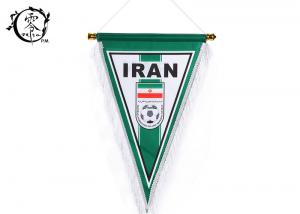 China Iran	Pennant Multicultural Flag Banners , Digital Printed National Country Team World Cup Flags on sale
