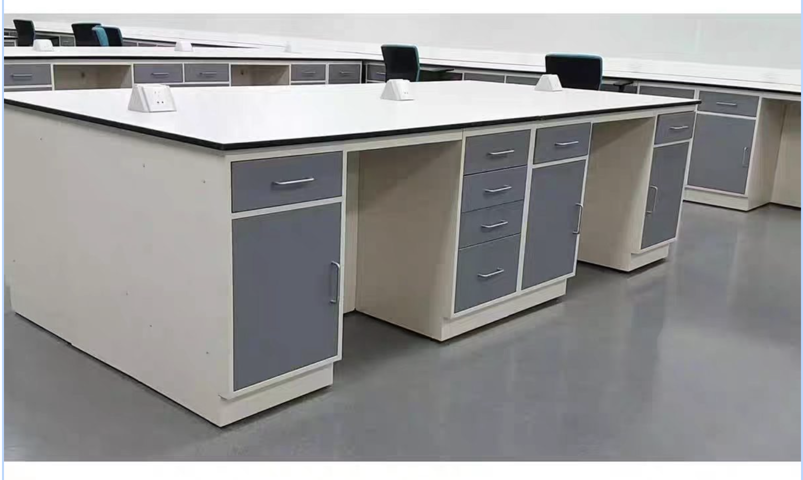 Solid Core Laboratory Table Top Chemical Resistant / Heat Resistant Epoxy Resin Lab Countertops