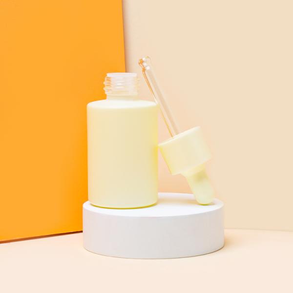 150g Pink Blue Oil Dropper Glass Bottle Cylinder Round Shape