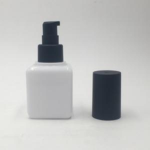 Wholesale Square White Porcelain Glass Lotion Pump Bottles Hand Soap Dispenser Lotion Dispenser for Essential Oil Lotion Soap from china suppliers