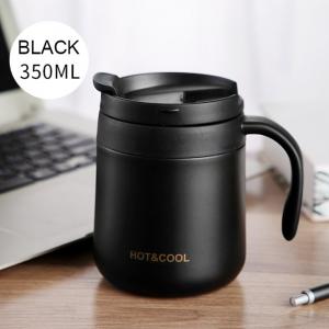 Wholesale 350ml Custom Mugs With Logo, Promotional  Insulated Coffee Or Tea Mugs With Lid And Handles from china suppliers