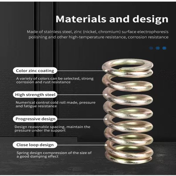 Conical Compression Spring Progressive Force Variable Diameter Custom