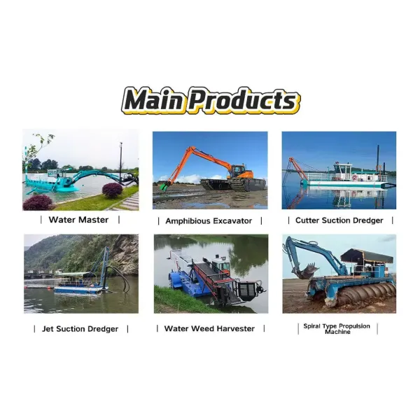Fully Automatic Aquatic Weed Harvester with Full Hydraulic Drive and Easy Dismantle for Transportation