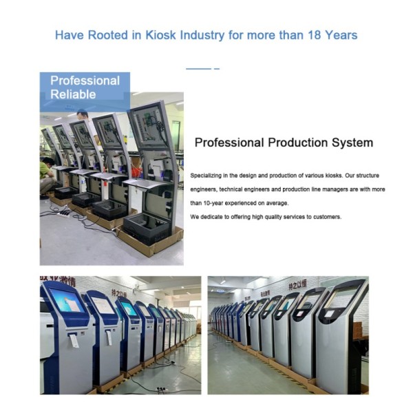 Indoor Bank/Hospital QMS Queue Management System with Ticket Dispenser Queue Kiosk Token Number Queuing Machine