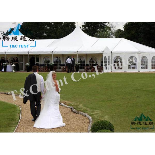 UV Resistant Wedding Reception Tent Easy Dismantled With Decoration Inside