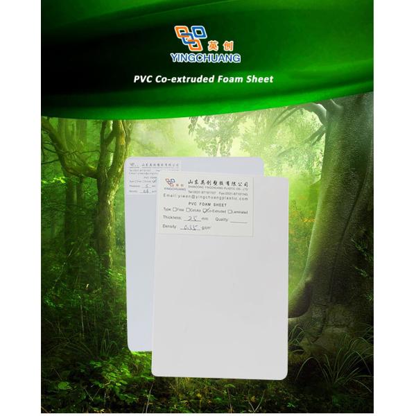 Fireproof Insulation Waterproof High Density Rigid 8mm Co-extruded Pvc Foam Sheet