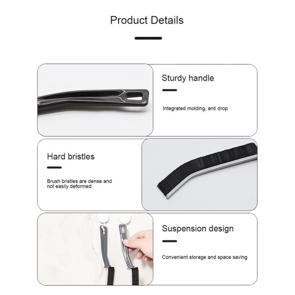 PP PET Portable Convenient Cleaning Gap Brush For Kitchen Use