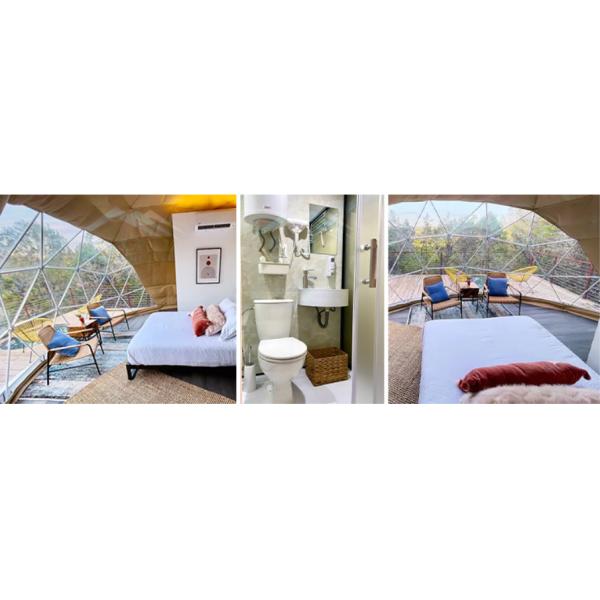 Preservative Glamping Dome Tent With High Temperature Resistance,Glamping Hotel Tent