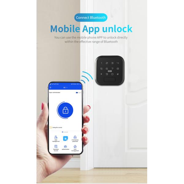 6V Door Knob Smart Lock Electronic Keyless Fingerprint Door Lock
