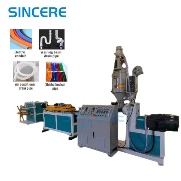 Single Wall Corrugated Pipe Machine Corrugated Pipe Extrusion Line with Single or Double Screw