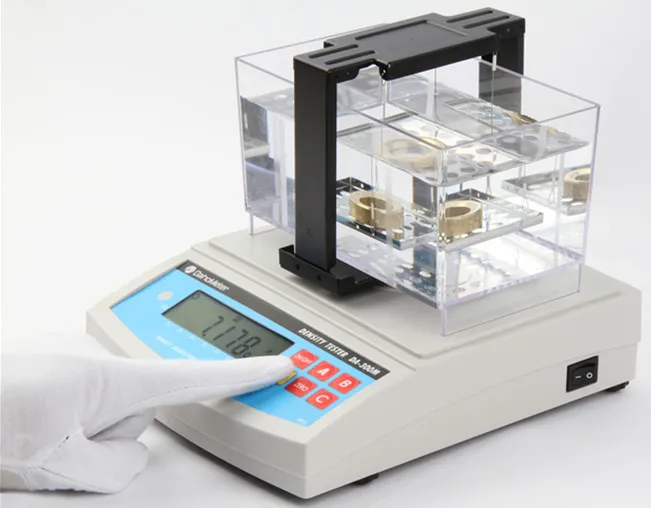 UP-5005 Digital Density Meter with 0.0001 g/cm3 Resolution Compliant with ISO1183 ASTM D792 Using Hydrostatic Weighing Principle