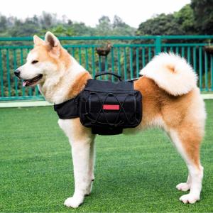 Wholesale  				Balck Advanced Version 1000d Nylon Dog Fanny Pack Heavy Duty Water-Resistant K9 Dog Pack 	         from china suppliers