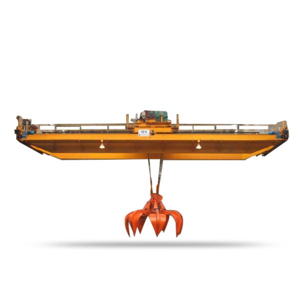 Yuantai High Efficiency Goden Quality Grab Double Girder Overhead Crane