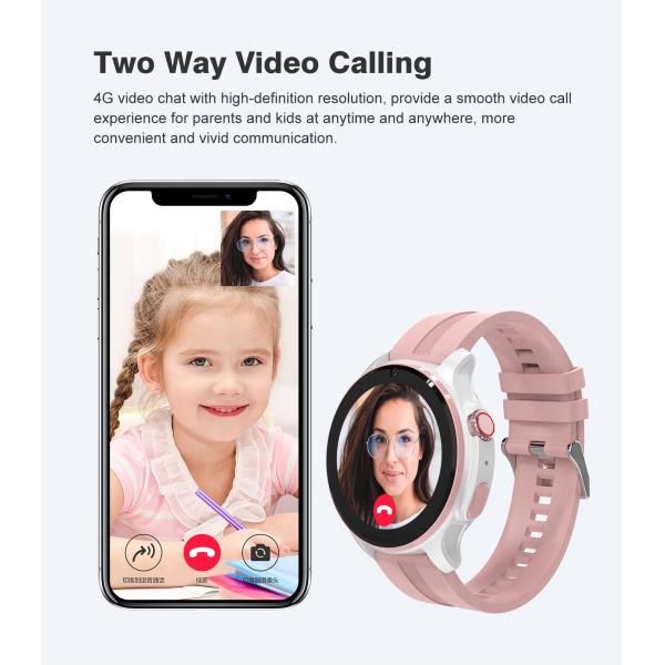 Digital Wrist Childrens Tracker Watch Two Way Video Calling LT46 GEO Fence For Teenager