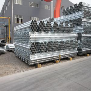 China Hot Dip Galvanized Round Steel Pipe / GI Pipe Pre Galvanized Steel Pipe Galvanized Tube For Construction on sale