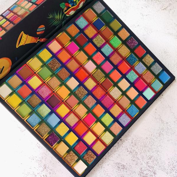 Hot 99 Colors Brazil Eye Shadow Palette Pigmented Pressed Powder Shimmer Eye Shadow Matte Glitter Stage Party Eyeshadow Palette