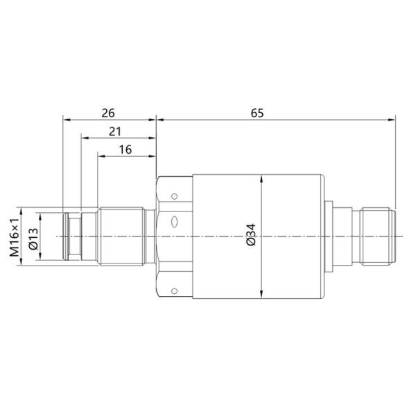 NS-P29 Series 4mA - 20mA Temperature Sensor Vacuum Pressure Transmitter