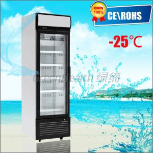 China One Door Small Glass Door Freezer -25 Degree Dynamic Cooling Eco Friendly on sale