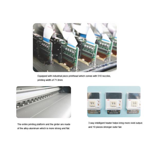 Large Format Eco Solvent Printer With 8 Pieces Seiko SPT510-50PL Heads