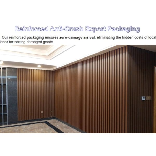 Waterproof Interior WPC Wall Panel Fire Retardant B1 For Commercial Residential Spaces