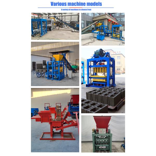 Portable Small Mini Manual diesel Generator Block Brick Making Machinery Hollow Cement Concrete Automatic Mobile Paving