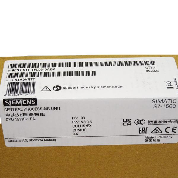 SIEMENS PLC SIMATIC S7-1500CPU 1513F-1 PN 6ES7513-1FL01-0AB0 MEMORY CARD REQUIRED