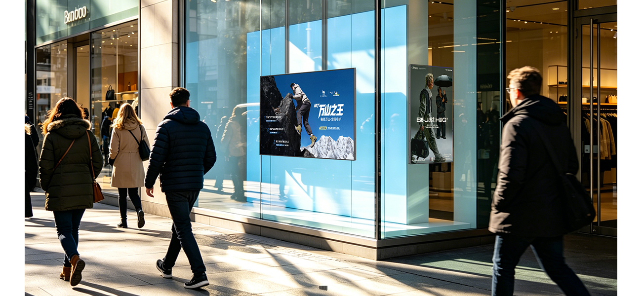 Highlight Window Lcd Display Digital Signage Advertising Screen For Shop Store