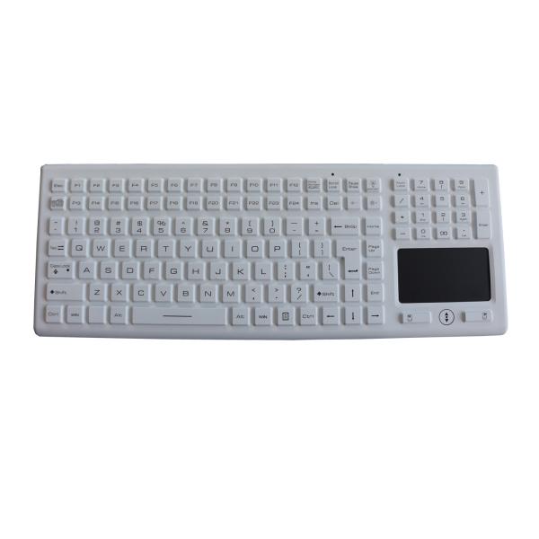 Touchpad Backlit Rubber Silicone Industrial Keyboard 12 Function Keys / Numeric