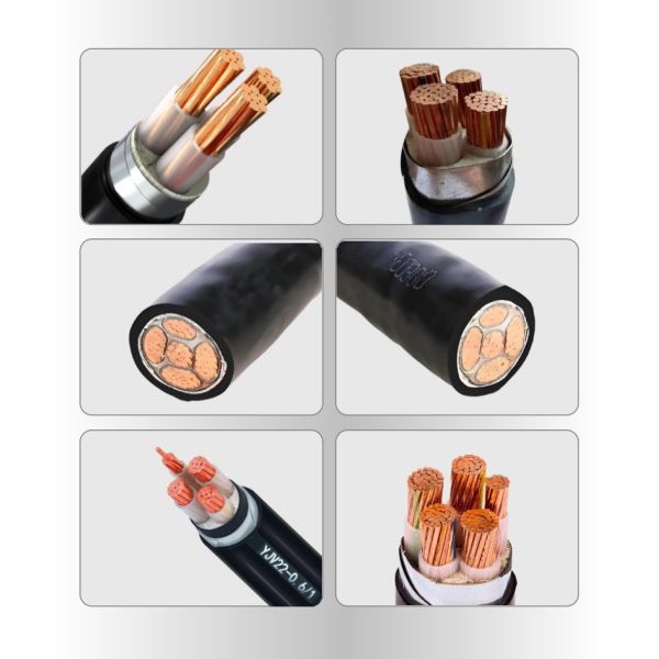 PVC Insulated LSZH Cable Sheathed Fire Resistance Copper Electrical 5 Core Power Cable
