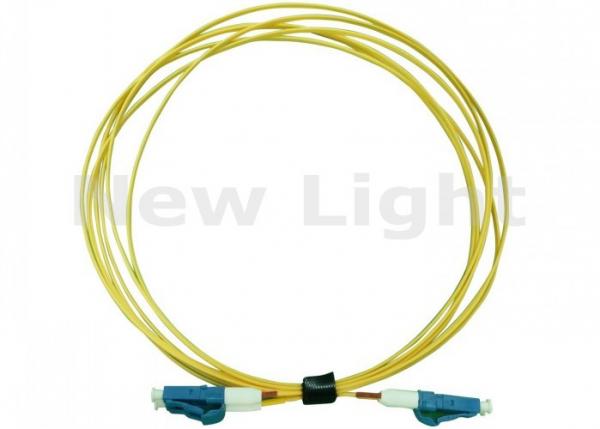 Quality Yellow LC LC Fiber Patch Cord , PVC Material 3 Meter Simplex Fiber Optic Cable for sale